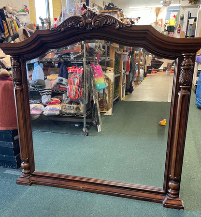 Antique Carved Dresser Mirror Made in Vietnam