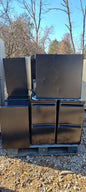 Cabinets, RR, 6 Black, 2 Gray, Metal, 2 Drawer, File, Legal, Nr 6