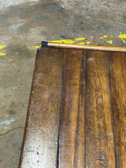 Brown ASRORI Four Wheel Cocktail Table,  Wood & Metal, Two Levels