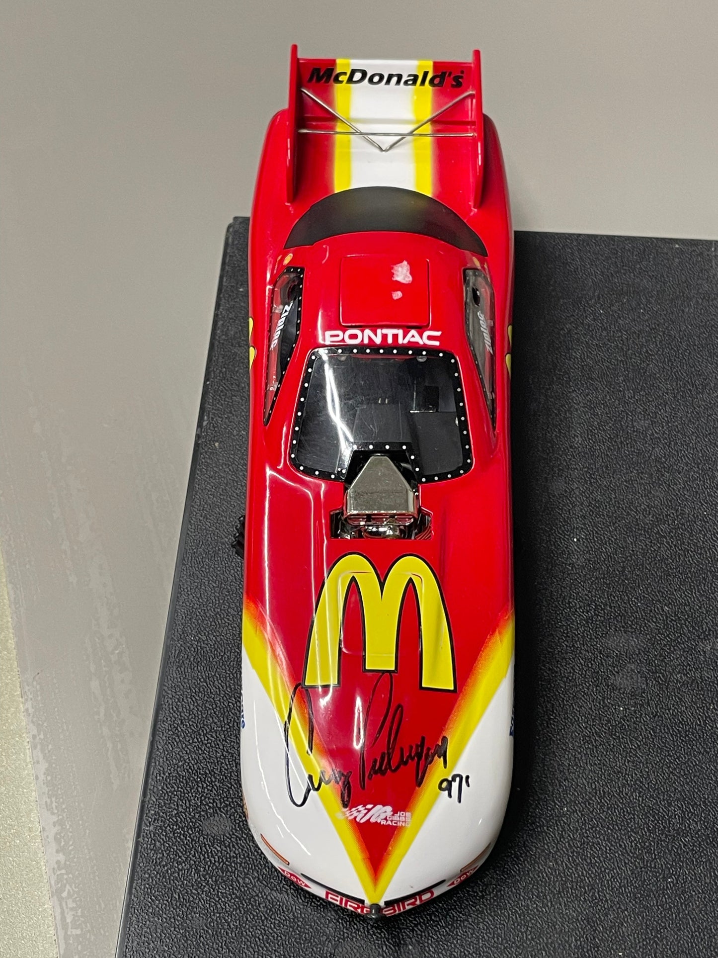 Toys, V11, Funny Car, McDonald's NHRA Action, With Signature of Cruz Pedregon, 1997