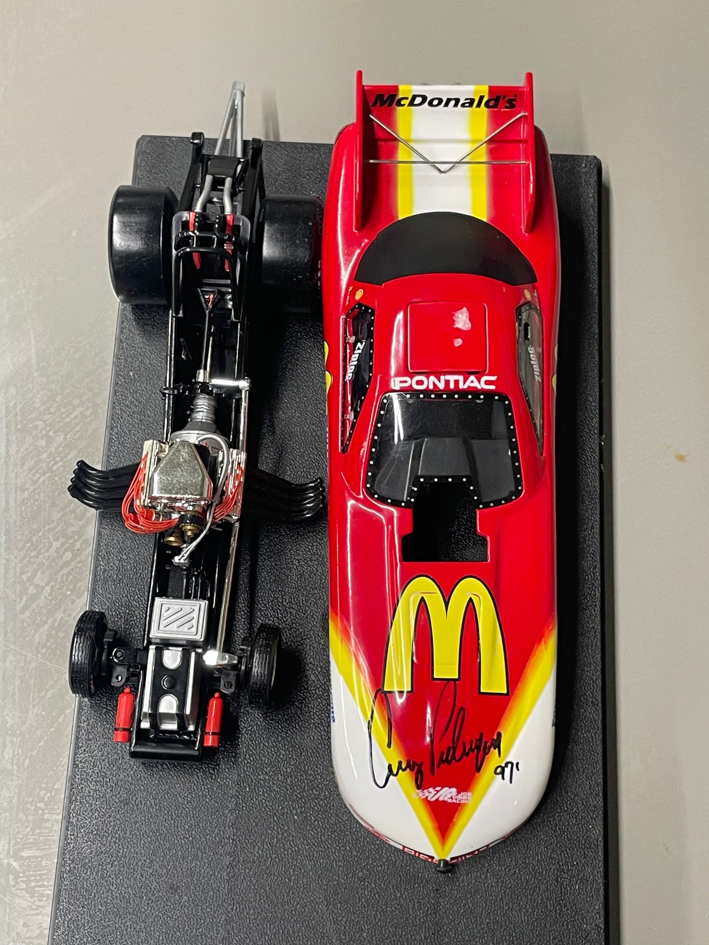 Toys, V11, Funny Car, McDonald's NHRA Action, With Signature of Cruz Pedregon, 1997