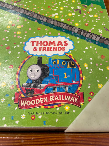 RARE 2001 Thomas The Train Wooden Railway Playtable Island, V-3