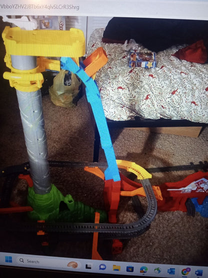 Thomas & Friends TrackMaster Sky-High Bridge Jump Motorized Railway, Complete, V-3