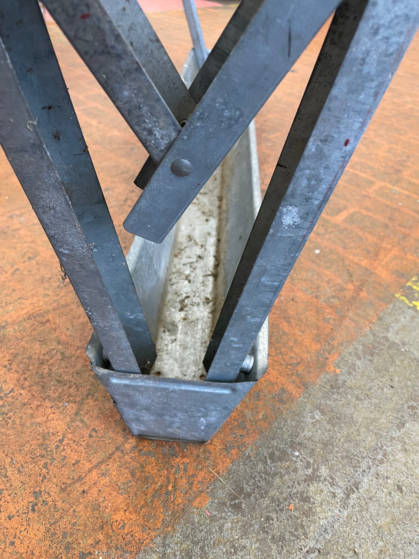 Pair of Handy Horse 
Galvanized Steel Folding Sawhorses.