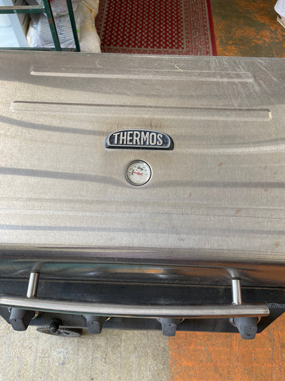 Thermos Black/Silver 4-Burner Liquid Propane Gas Grill with 1 Side Burner 461442114