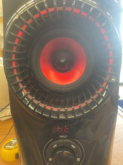 BeFree Sound BFS-99X-RB Bluetooth Speaker System (Red) - 2.1 Channel Surround V#32