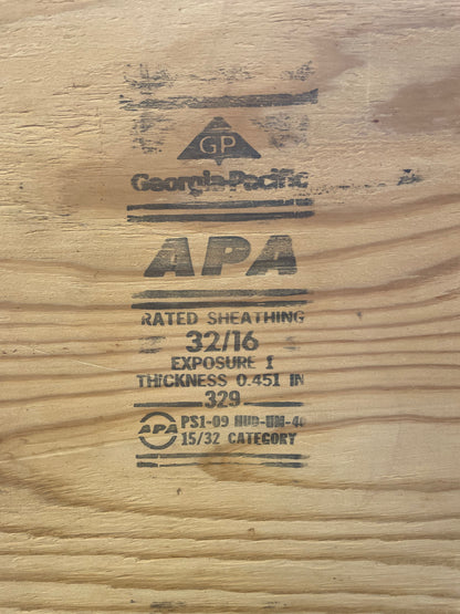 Georgia Pacific 15/32-inch X 4-ft X 8-ft Pine Plywood Sheathing Panels