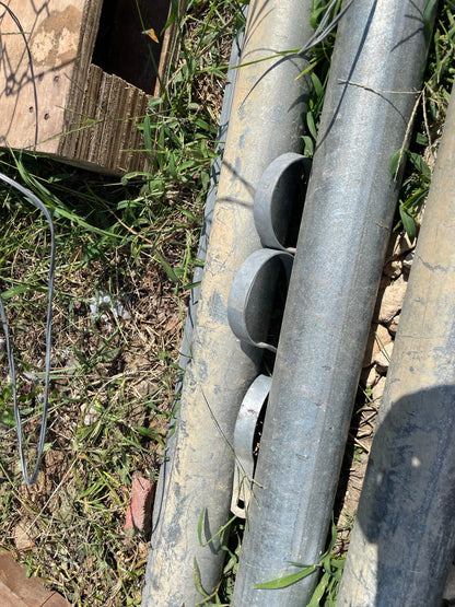 Poles, RR, 7 Gauge, Galvanized, 3/16”, 10’4” long