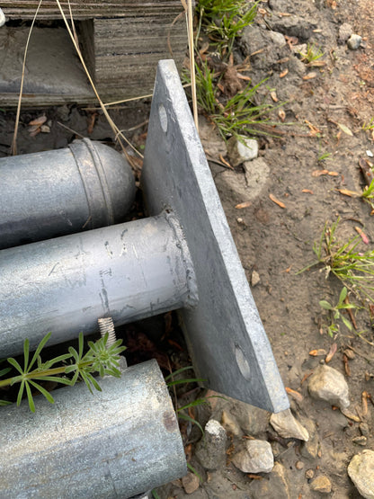 Poles, RR, 7 Gauge, Galvanized, 3/16”, 10’4” long