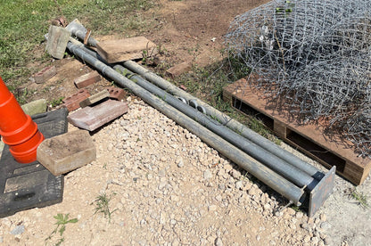 Poles, RR, 7 Gauge, Galvanized, 3/16”, 10’4” long